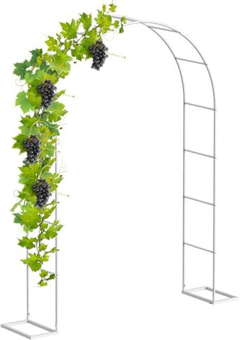 Großer Gartenbogen Pergola Spalier Metall Weinreben Torbogen für Rasen Hinterhof Terrasse Gartenlauben im Freien Kletterpflanzen Stützbögen