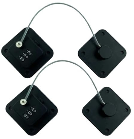 NULYLU 2pièces Serrures De Réfrigérateur à Verrou Sécuritaire Pour Installation Facile Sans Perçage Les Accidents Design Élégant Pour Frigo Et Congélateur