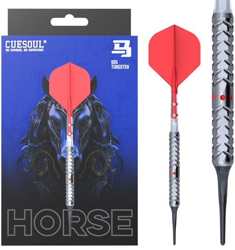 CUESOUL Chinese Zodiac Series 18 g/19 g/20 g Soft Tip 90% Wolfram Dart-Set mit integriertem ROST T19 Flight