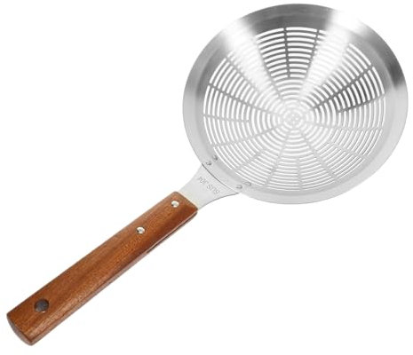 CONGARTENO Colador De Acero Inoxidable Ranuras y Mango Ergonómico Para Cocina Cuchara Para Pasta Utensilios De Cocina Colador