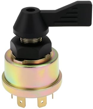 EMSea 1x Interruptor de Luz Intermitente para Vehículos Agrícolas Repuesto de Interruptor de Luz Delantera de 40 Mm de Diámetro Interruptor de Encendido Compatible con Massey Ferguson Tractor