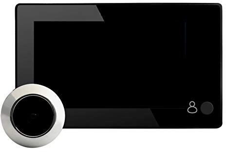 Sirxlevcy Spioncino da 4,3 Pollici HD Spioncino da 145 Gradi Grandangolare Digitale Smart Campanello TFT un Colori per Porta Monitor per Telecamera di Sicurezza Domestica