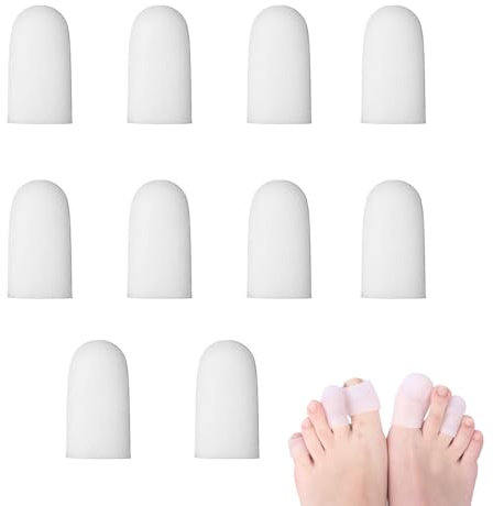 10 PCS Toe Protectors for Men, Silicone Toe Protector, Toe Caps and Toe Protectors, Gel Toe Caps, Toe Protector Cap for Women and Men Middle Toe