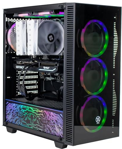 XUM Titan Gaming PC: Intel Core i9-14900F, RTX 5080 16GB, 32GB DDR4 RAM, 1TB NVMe SSD, 850W PSU, 80+ Bronze, aRGB, WiFi 5, VR Ready, Windows 11 Home – High-End Performance Gaming Computer