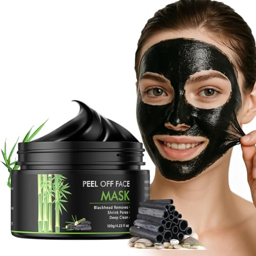 IREV Peel Off Face Mask for Women Men, Charcoal Face Mask for Blackhead Remover, Pore Cleaner, Black Head Remover Mask for Nose, Skin Care, Peeling Facial Masks For Deep Cleansing 4.23 Oz