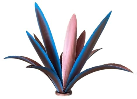 Ujjdwiurgh 1 Pezzo Tequila Rustic Sculpture, DIY Pianta di Agave in Metallo, Colore Casuale Decorazione per la Casa, Interni Ed Esterni