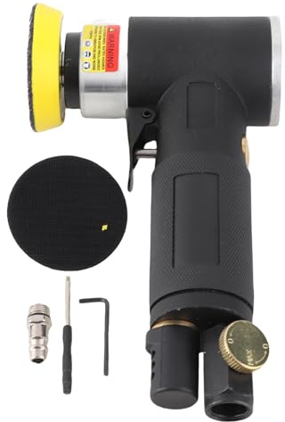 Orbitale carrozzeria lijadora portatil, levigatrice pneumatica 50-73mm, 16000rpm - Leggera e compatta per levigatura e lucidatura professionale, ideale per carrozzieri e hobbis