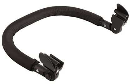 Akozon Accoudoir Universel de Poussette pour bébé - Barre de Pare-Chocs Réglable pour Les Poussettes Babyzen Yoyo - Accessoires de Confortable et Sûre (Black)