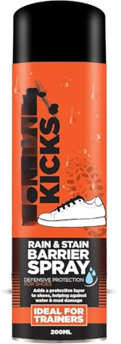 Rain & Stain Barrier Spray Waterproof & Protective Fabric & Leather Trainers Quick Dry 200ml