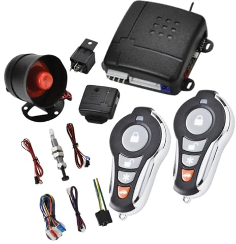 Riloer Car Central Lock Universal Auto Remote Central Kit Universal Car Alarm System Compatible with sedans, SUVs, and trucks