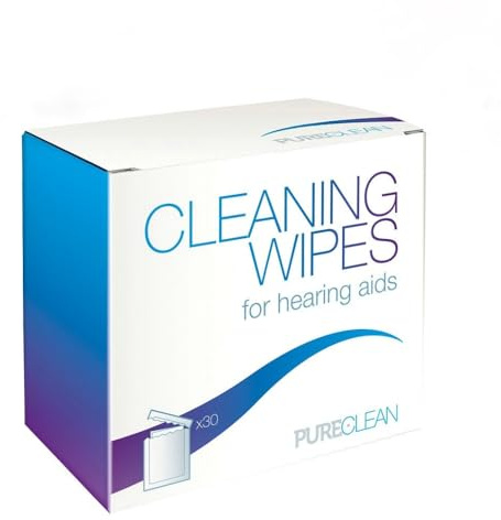 PureClean Hearing Aid Cleaning Wipes for Daily Use