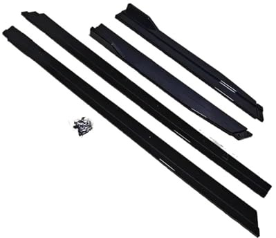 Für VW Für Golf 7 .5 MK7 R Für GTI Für Line 4-teiliger Seitenschweller 1,90M Winglets Splitter Spoilerlippe Stoßstange Auto Seitenschweller(Gloss Black)