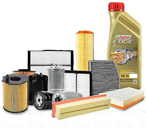 Kit tagliando auto, kit quattro filtri e 5 litri olio motore Edge 5W30 (KF0022/fo)