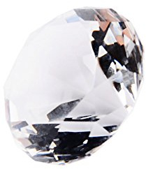 40mm Kristall Diamant Briefbeschwerer, Hochwertiges Klarglas Schmuckstück mit funkelndem Design, für Home Office, Hochzeitsfeier, Geschenkidee und elegante Tischdekoration