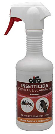 CIFO Rethrin - Insetticida Formiche e Scarafaggi, Formulato in Microemulsione Acquosa Pronta all'Uso, Azione Abbattente e Residuale, Indicato per Ambienti Domestici e Civili, Made in Italy, 500 ml