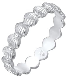 Elli Ring Damen Band Muscheln Maritim Beach Look Sommer 925 Silber
