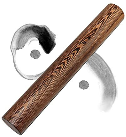 Tai Chi Lineal Stick,Traditionelle Chinesische Tai Chi Ruler,Wushu Shaolin Qigong Tai Chi Kungfu Taiji Stock Stab,Sportübungen Fitness üBungsstöCke,Stärkung des Körpers (Color:Wenge Wood 5)