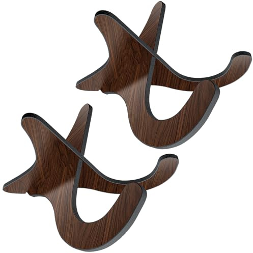 Ukulele Stand 2Pair Portable Stand for Ukulele .Mandolins .Violins Black Walnut