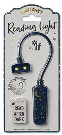 IF Compact Book Light - Moon & Stars, Dark Blue/Gold