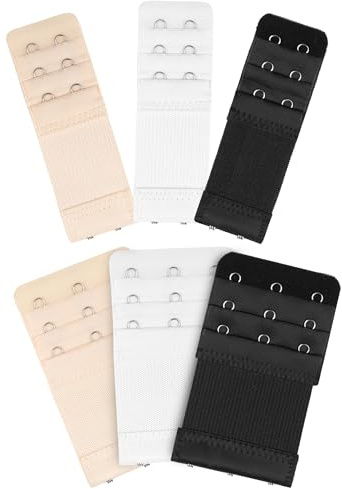 Blooms BH Verlängerung 6 Stück, BH Verlängerung 2 Haken & BH Verlängerung 3 Haken Stretch BH Erweiterung, Schwangerschafts Zubehör Bra Extender