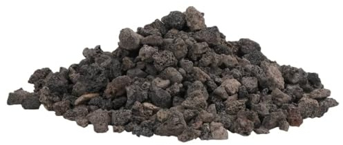vidaXL Lavagranulat 25 kg Schwarz 1-2 cm