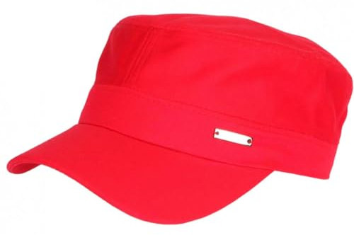 Militär-Cap, rot, modisch, Army, aus Baumwolle, modisch, Clyff, Größe: Einheitsgröße – Farbe: Rot – Unisex, rot, Einheitsgröße