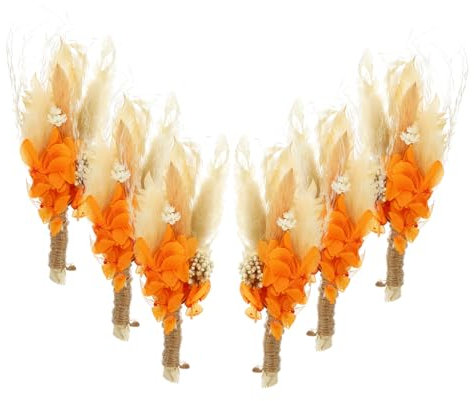 IMIKEYA 4stücke Mini Trockenblumenstrauß Deko Für Und Zuhause Natürliche Getrocknete Blumen Boho- Für Vasen Und Kreative -projekte