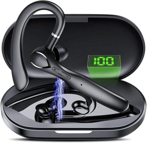 FAMOO Bluetooth Headset, Kabelloses Headset mit Noise Cancelling Mikrofon CVC8.0, Bluetooth V5.3 Kopfhörer,100 Std Spielzeit