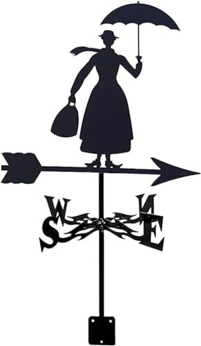 Segnavento professionale a banderuola con indicatore di direzione del vento con rivestimento antiruggine Segnavento per giardino, fattoria, cortile, viaggiatore