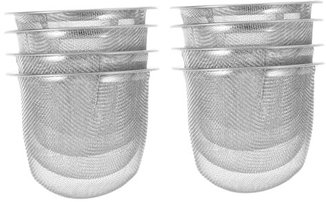 Mikinona Colador De Té De Acero Inoxidable 8 Piezas 5,8 x 5 Cm Filtro De Malla Fina Infusor De Té Reutilizable Para Hojas Sueltas Infusores Para Tetera Uso Diario