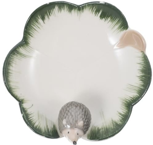 COLLBATH Vassoio Portacaramelle e Portaoggetti a Forma Di Riccio in Ceramica, Decorazione Da Tavolo Per Snack e Gioielli, Espositore Ornamentale Per Casa, Feste e Riunioni Familiari