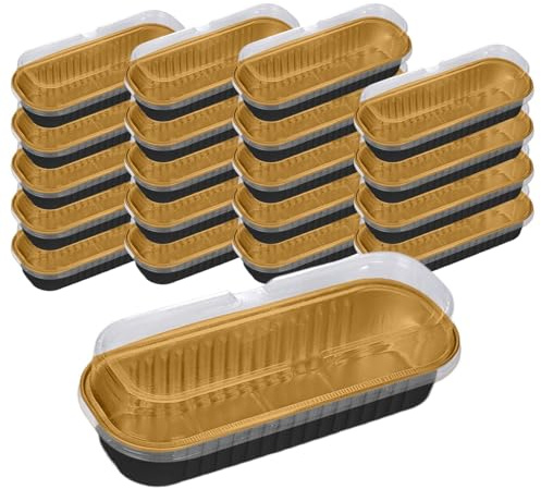 Gazocua Molde pequeño para tartas, 20 unidades, moldes para pasteles