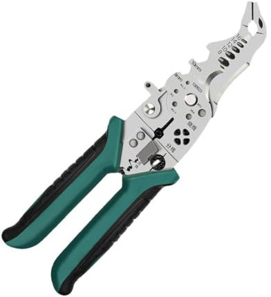 Multifunctional Wire Strippers Electrician Cable Stripping Metal PVC Wire Connectors Crimping Cutting Cable Sheath Automatic Quick for Braces Strip Drill Cutter Quick Quick Wire Quick Drill wi