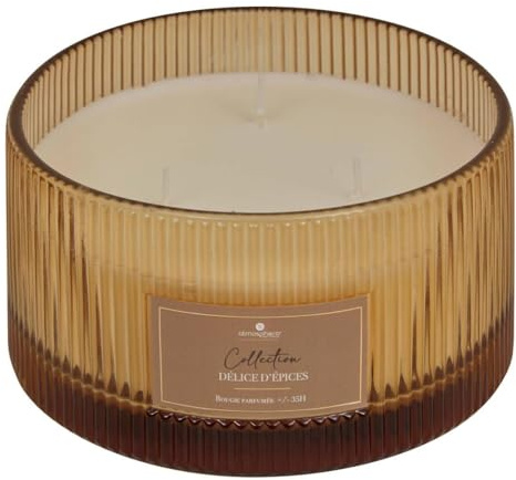 Atmosphera - Bougie parfumée albie 635g pot verre épice