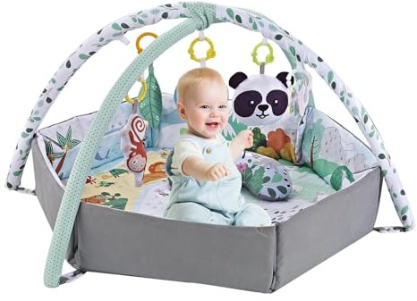Activity Mat – Baby Gym Floor Toy, Sensory Crawling Pad | Preschool Skill Play Blanket for Cognition, Motor Development, Hearing Stimulus, Early Learning, Soft Playtime Rug for Nursery Room