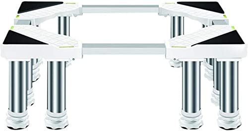 AYCDL Washing Machine Stand Base Large Adjustable Base Large Steel Filing Cabinet Floor Trays Multi-Functional Tumble Dryer Stent 91-105cm zer Stand Pedestal for Refr,White-29-32cm