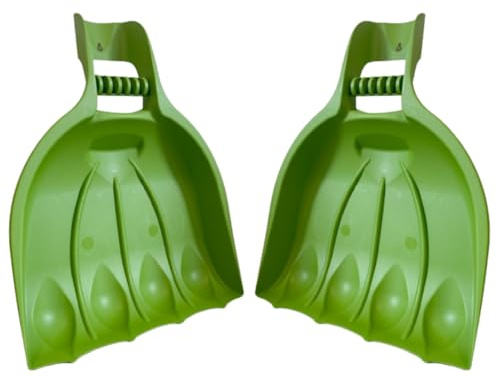 pokm toolsmarket - XXL Laubgreifer Laubsammler Set / 2 STK. Laubpicker Schaufelhände / Laubrechen Laubkralle – EU Qualität