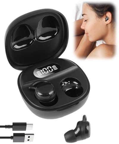 Écouteurs de sommeil Bluetooth 5.4 invisibles sans fil pour voyage, insomnie, relaxation