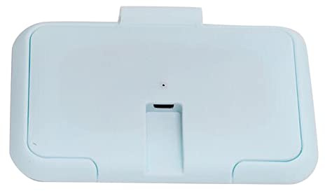 ZASCHMOY Calentador de Toallitas para Bebés USB - Calentador de Toallitas Húmedas Portátil con Cubierta de Doble Capa, Azul Claro - Previene la Pérdida de Humedad, Ideal para la Comodidad del bebé