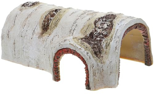 HAKIDZEL Maison Tortue Terrestre Exterieur en Résine Naturelle, Grotte Décorative pour Reptiles, Abri pour Reptiles et Cachette Extérieure pour Petits Animaux