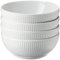 Bodum Douro-Juego de 4 Cuencos de Porcelana (48 cl), Blanco, 14.5 cm