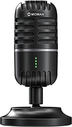 Mikrofon pc, Streaming Mikrofon für PC, PS4, PS5, Condenser Microphones USB C für Gaming, Podcast, Aufnahmen, Streaming, mit Stumm/Gain, Adapter für Phone,Kompatibel mit Mac, Winows