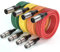 NUOSIYA 10M Cavo XLR Bilanciato Cavo XLR 4 colori,Professionale cavo microfono xlr Cavo XLR maschio a femmina a 3 pin, per registratore da studio, microfono, sistema di altoparlanti