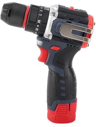 Taladro de Cepillo Inalámbrico de 18V con Batería 2000 MAh para una Fácil Perforación en Espacios Apretados o Al Aire Libre (Enchufe de la UE)