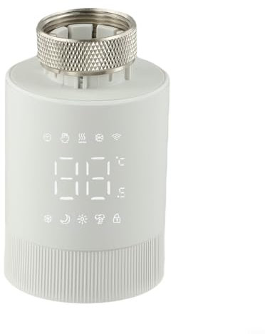 Termostato del radiatore di WiFi, valvola termostatica intelligente del radiatore con controllo dell'app, regolatore di temperatura del termostato di WiFi TRV