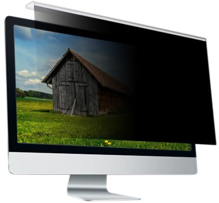 Hanging Computer Privacy Screen Protector, Removable Acrylic Screen Protector for 23 Inch Desktop Computer Monitor - Eye Protection Anti Glare Blue Light