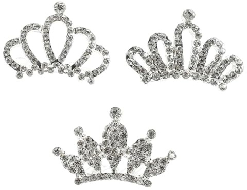 Homoyoyo Lot De 3 Peignes à Cheveux Diadèmes En Strass Pour Petite Fille, Accessoires Cheveux Garçon Et Filles, Décorations Festives Pour Anniversaires Et Fêtes