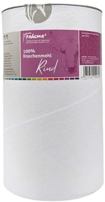 pahema Knochenmehl Rind 100% Natur – Barf Kalzium für Hunde (1000 g) | Reich an Calcium & Phosphor • Geeignet bei Knochenunverträglichkeit