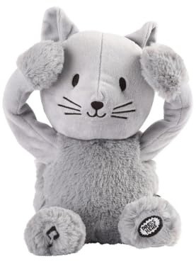 Pioupiou et Merveilles - Les Doudou Bidou - Peluche Enfant Coucou et Comptine - Oscar Le Chat - A partir de 10 Mois - 16310