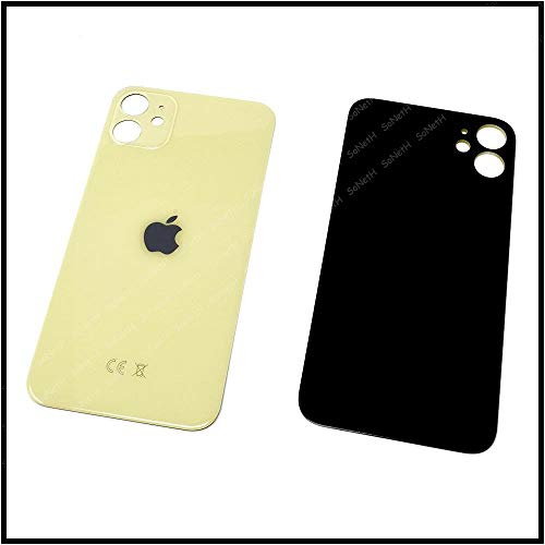 Soneth Vetro Posteriore Copri Batteria Back Cover per iPhone 11 A2221 A2223 A211 Giallo